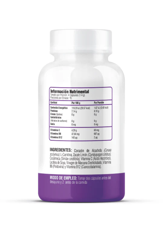 Alcachofa + L-carnitina 60 cap - Greenside - Imagen 2