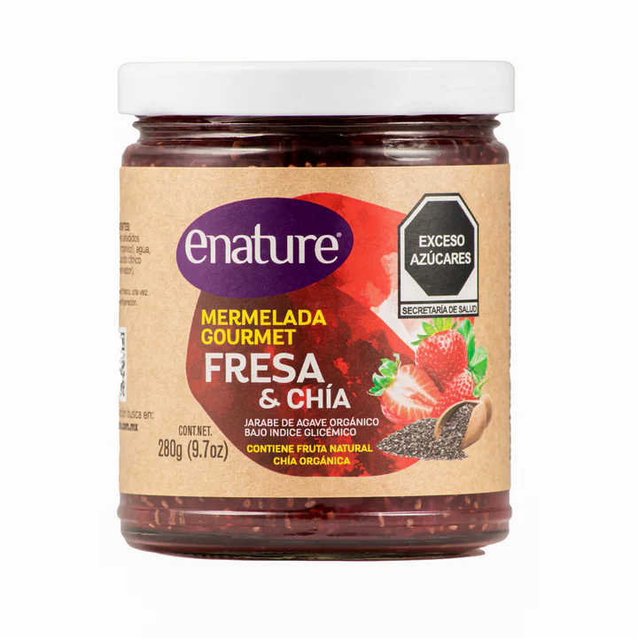 Enature Mermelada de fresa chia 280 g
